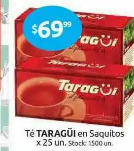 Cordiez Té Taragüí En Saquitos oferta