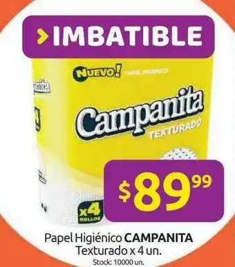 Cordiez Papel Higiénico Campanita Texturado oferta
