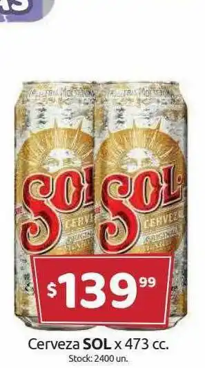 Cordiez Cerveza Sol oferta