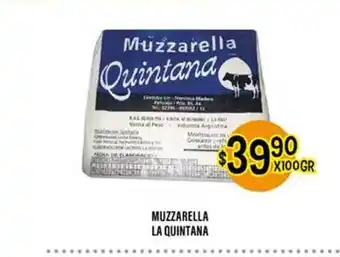 Supermercados Toledo La Quintana Muzzarella x100gr oferta