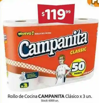 Cordiez Rollo De Cocina Campanita Clásico oferta