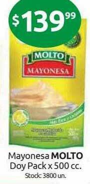 Cordiez Mayonesa Molto Doy Pack oferta