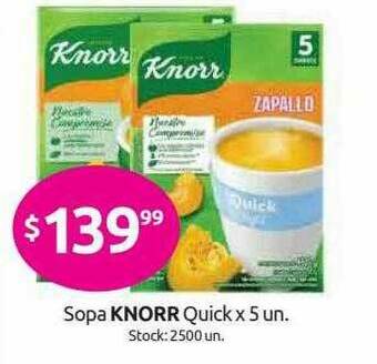 Cordiez Sopa Knorr Quick oferta