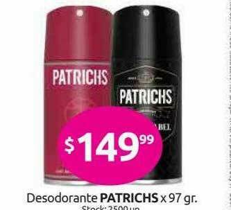 Cordiez Desodorante Patrichs oferta