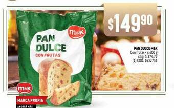 Makro Pan Dulce M&k oferta