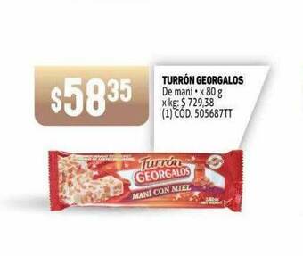 Makro Turrón Georgalos oferta