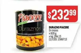 Makro Durazno Piacere En Trozos oferta