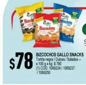 Makro Bizcochos Gallo Snacks oferta