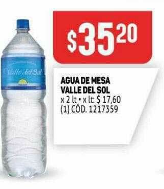 Makro Agua De Mesa Valle Del Sol oferta