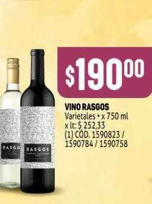 Makro Vino Rasgos oferta