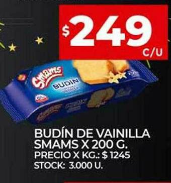 Supermercados DIA Budín De Vainilla Smams oferta