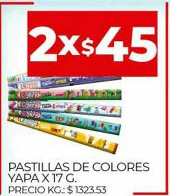 Supermercados DIA Pastillas De Colores Yapa oferta