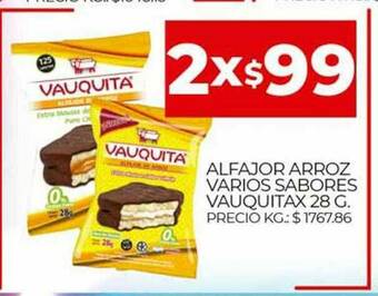 Supermercados DIA Alfajor Arroz Varios Sabores Vauquita oferta