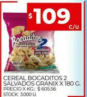 Cereal Bocaditos 2 Salvados Granix