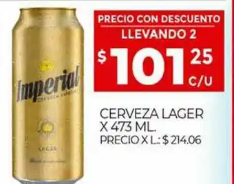 Supermercados DIA Cerveza Lager oferta