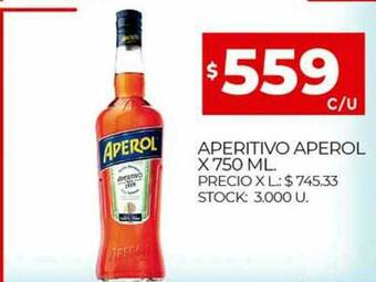 Supermercados DIA Aperitivo Aperol oferta