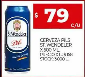 Supermercados DIA Cerveza Pils St. Wendeler oferta