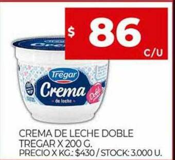 Supermercados DIA Crema De Leche Doble Tregar oferta