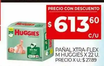 Supermercados DIA Pañal Xtra-flex M Huggies oferta