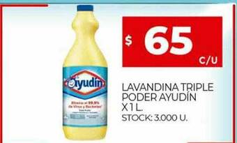 Supermercados DIA Lavandina Triple Poder Ayudín oferta