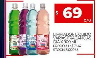 Supermercados DIA Limpiador Líquido Varias Frangancias Dia oferta