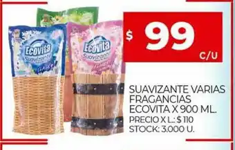 Supermercados DIA Suavizante Varias Fragancias Ecovita oferta