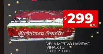 Vela Motivo Navidad Viha