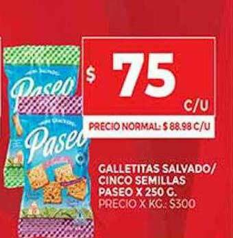 Supermercados DIA Galletitas Salvado Cinco Semillas Paseo oferta