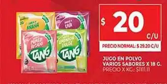 Supermercados DIA Jugo En Polvo Varios Sabores oferta