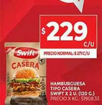 Supermercados DIA Hamburguesa Tipo Casera Swift oferta