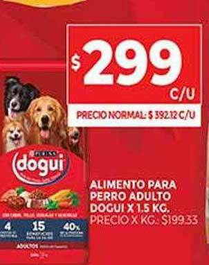 Supermercados DIA Alimento Para Perro Adulto Dogui oferta