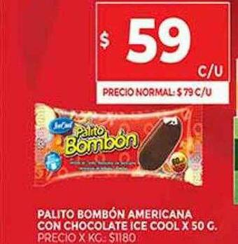 Supermercados DIA Palito Bombón Americana Con Chocolate Ice Cool oferta