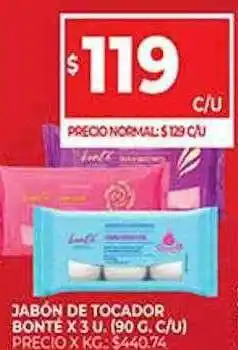 Supermercados DIA Jabón De Tocador Bonté oferta