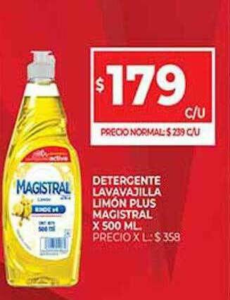Supermercados DIA Detergente Lavavajilla Limón Plus Magistral oferta
