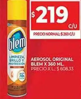 Supermercados DIA Aerosol Original Blem oferta