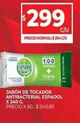Supermercados DIA Jabón De Tocador Antibacterial Espadol oferta