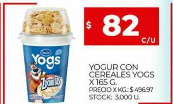Supermercados DIA Yogur Con Cereales Yogs oferta