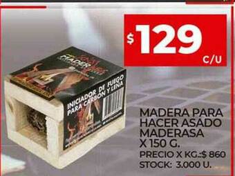 Supermercados DIA Madera Para Hacer Asado Maderasa oferta