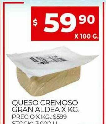 Supermercados DIA Queso Cremoso Gran Aldea oferta