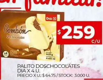 Supermercados DIA Palito Doschocolates Dia oferta