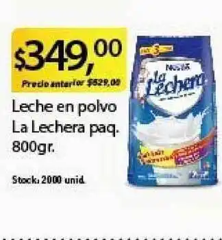 Supermercados Damesco La Lechera Leche En Polvo paq. 800gr oferta