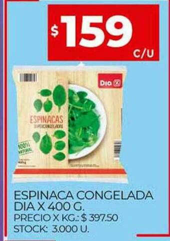 Supermercados DIA Espinaca Congelada Dia oferta