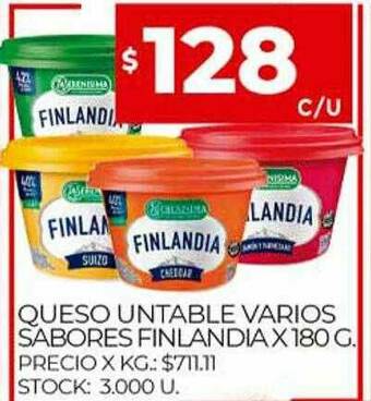 Queso Untable Varios Sabores Finlandia