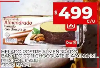 Supermercados DIA Helado Postre Almendrado Banado Con Chocolate Dia oferta