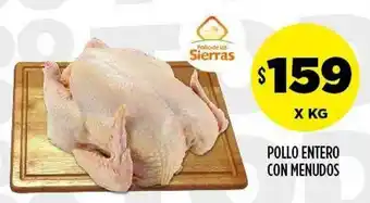 Supermercados Toledo Pollo Entero Con Menudos oferta
