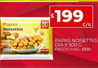 Supermercados DIA Papas Noisettes oferta