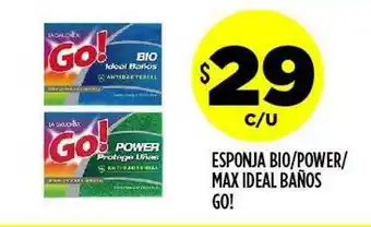 Supermercados Toledo Esponja Bio Power Max Ideal Baños Go! oferta