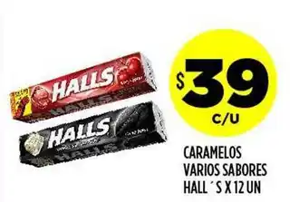 Supermercados Toledo Caramelos Varios Sabores Hall's oferta