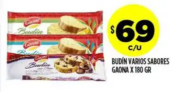 Supermercados Toledo Budín Varios Sabores Gaona oferta