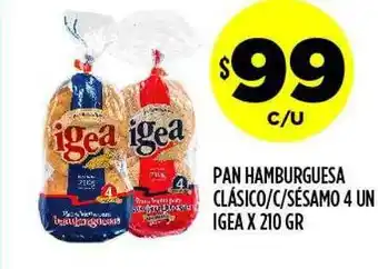 Supermercados Toledo Pan Hamburguesa Clásico C Sésamo Igea oferta